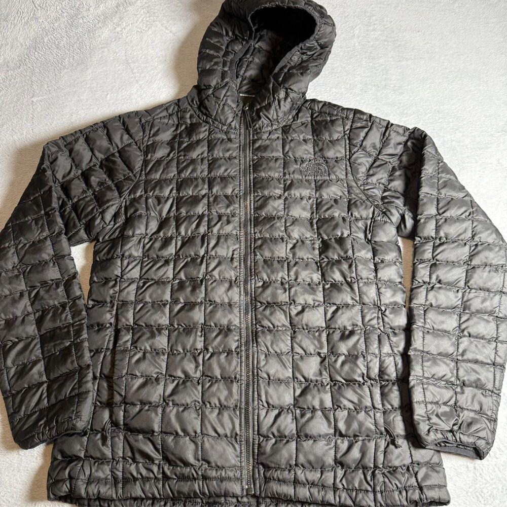 Women's The North Face ThermoBall Eco Jacket Puffer Down Size M Black